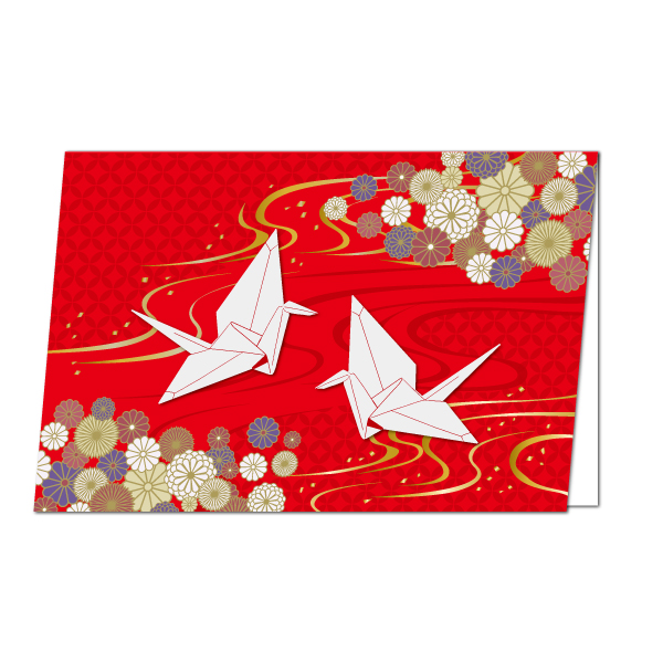 【カード】折り鶴