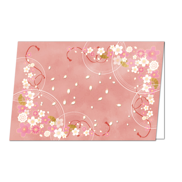 【カード】祝い桜（ピンク）