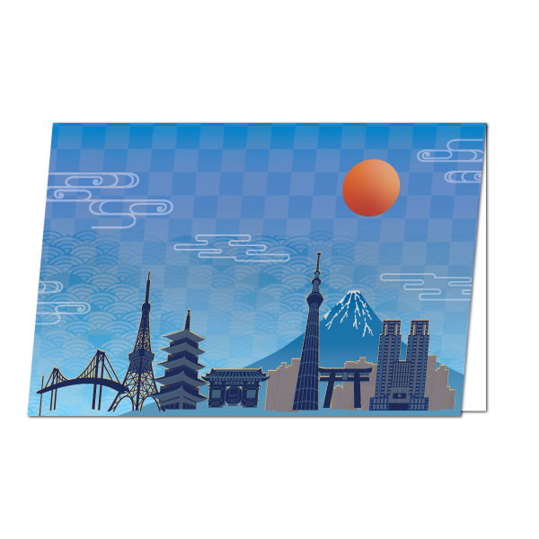 【カード】東京の空（青）